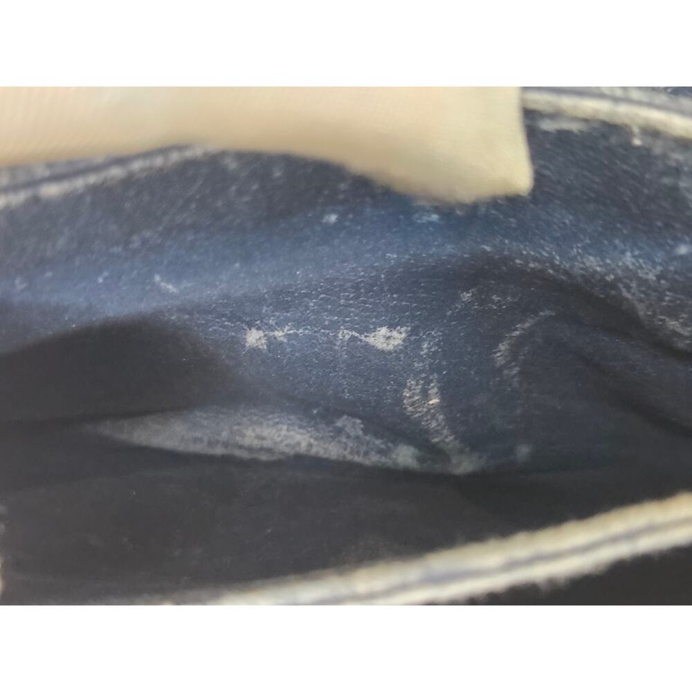 Gucci GG Supreme Navy Crossbody Bag Small Saddle Bag Italy Vintage Ophidia - Picture 7 of 15